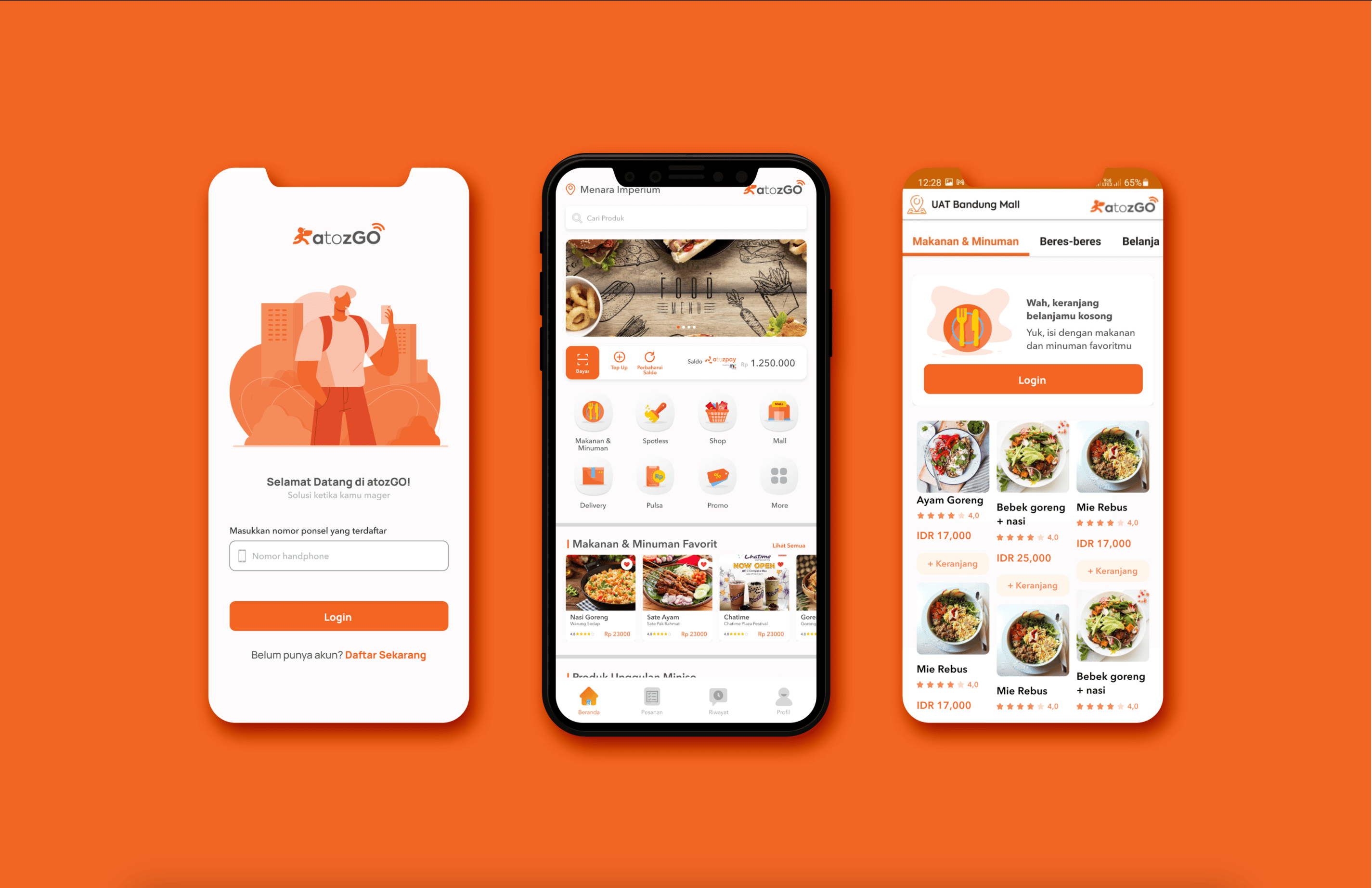 AtozGo super app for food delivery and services