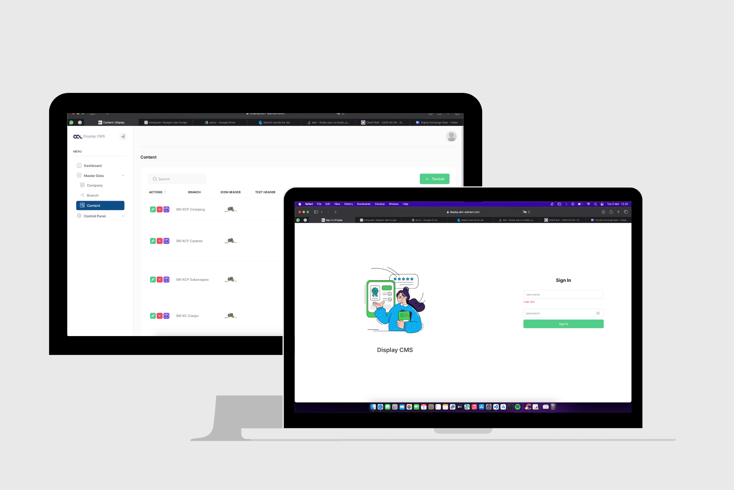 Disque admin CMS for queue data