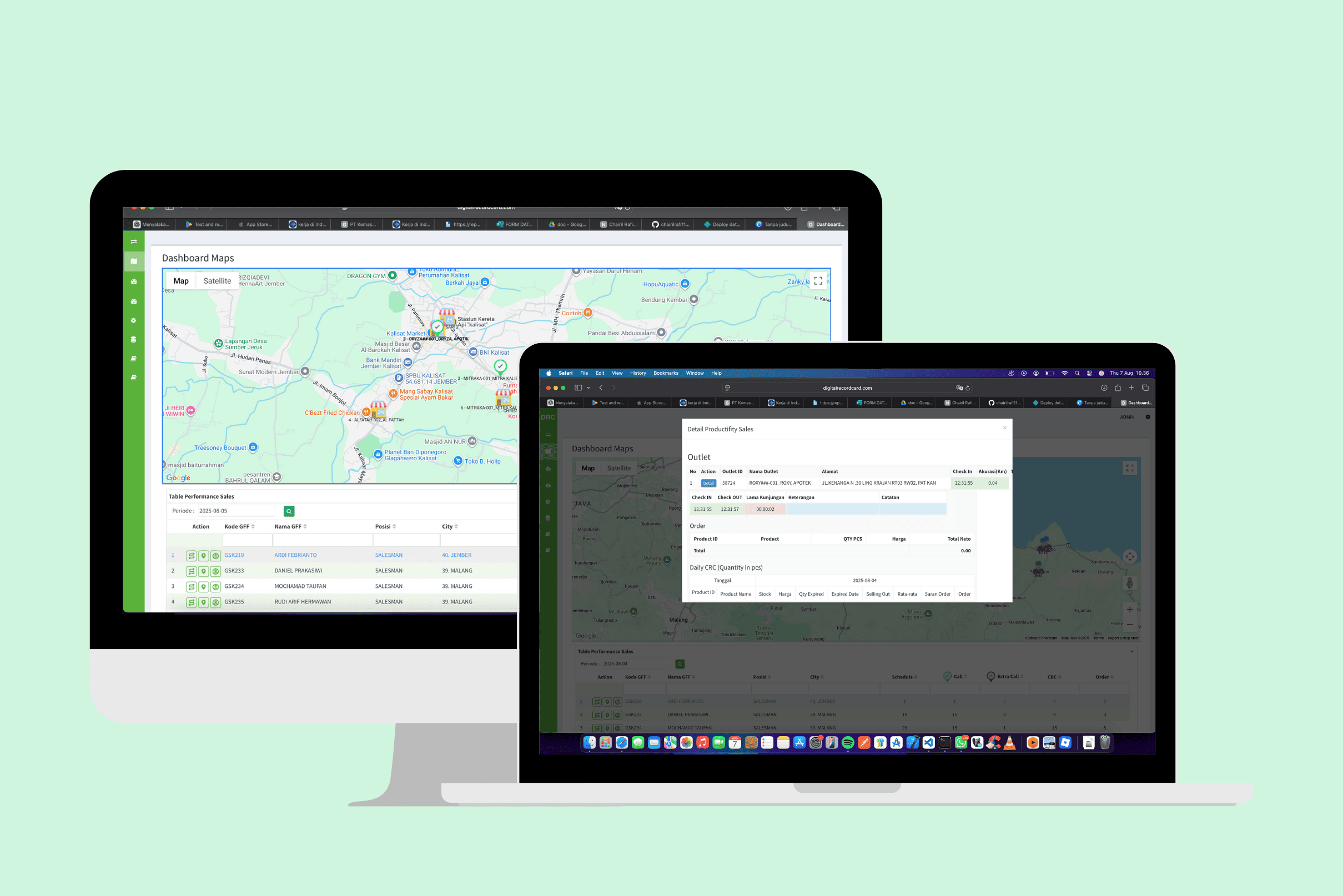 Digital Record Card CMS web application